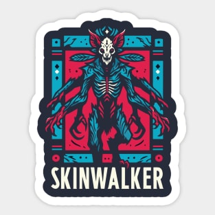 Mystical Skinwalker Cryptid Encounter T-Shirt - Unveil the Lore Sticker